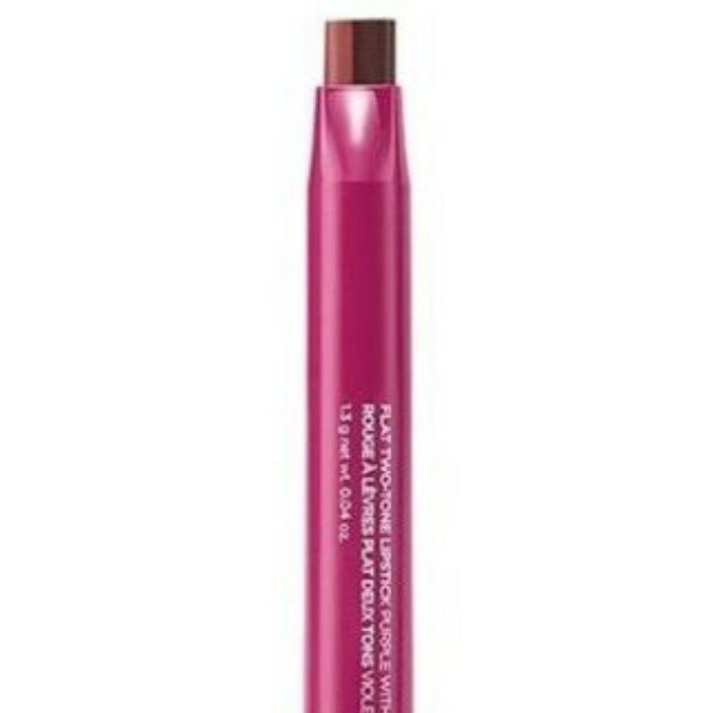 Avon The Face Shop Flat Two-Tone Lipstick in Purple with Beige - New Sealed